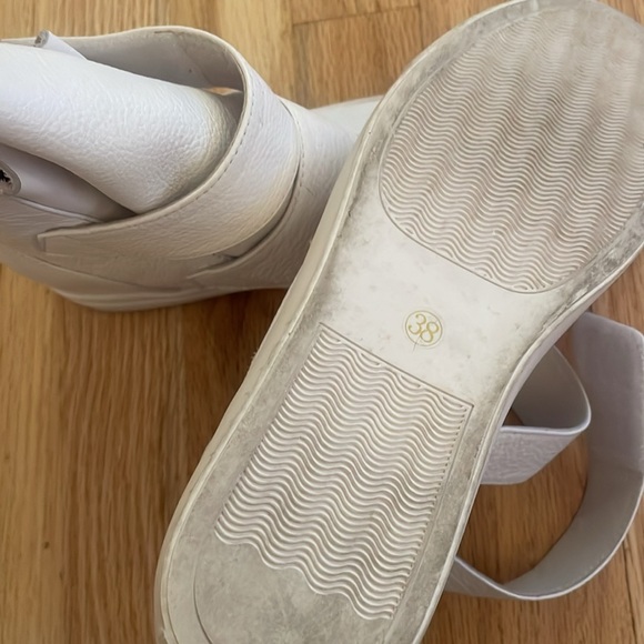 ALL BLACK brand banded high top sneaker size women’s 38 - Picture 8 of 8